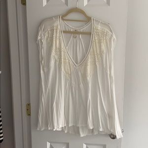 Free People Flowy Short Sleeve Tunic